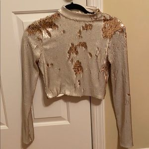 Silence and Noise Sequin Top